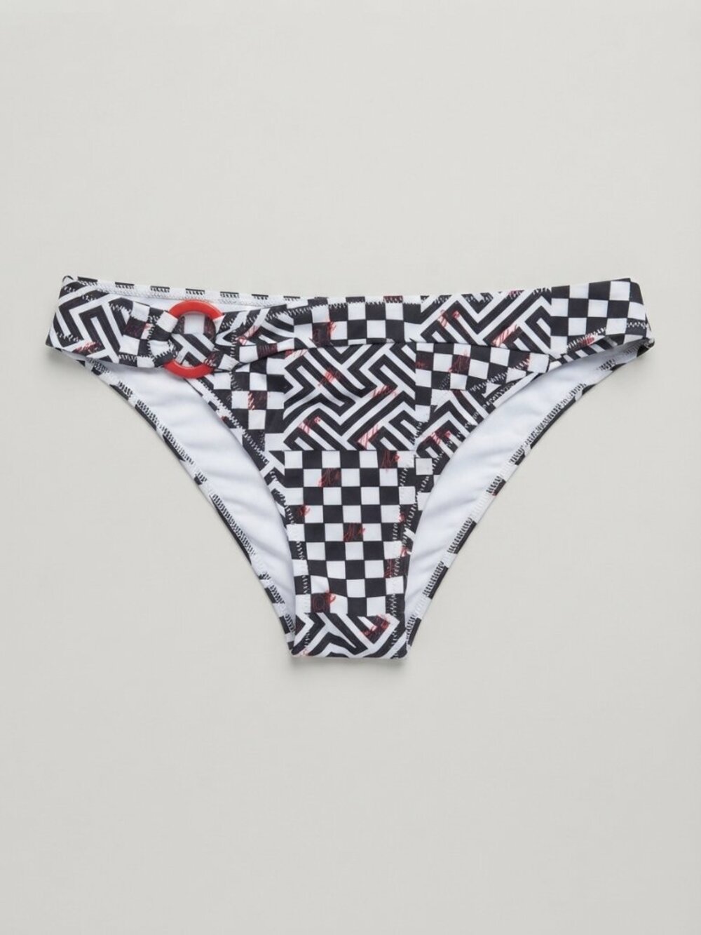 Strawberry Milk Mob Garbanzo Printed Cheeky Bikini Bottom XS 34758